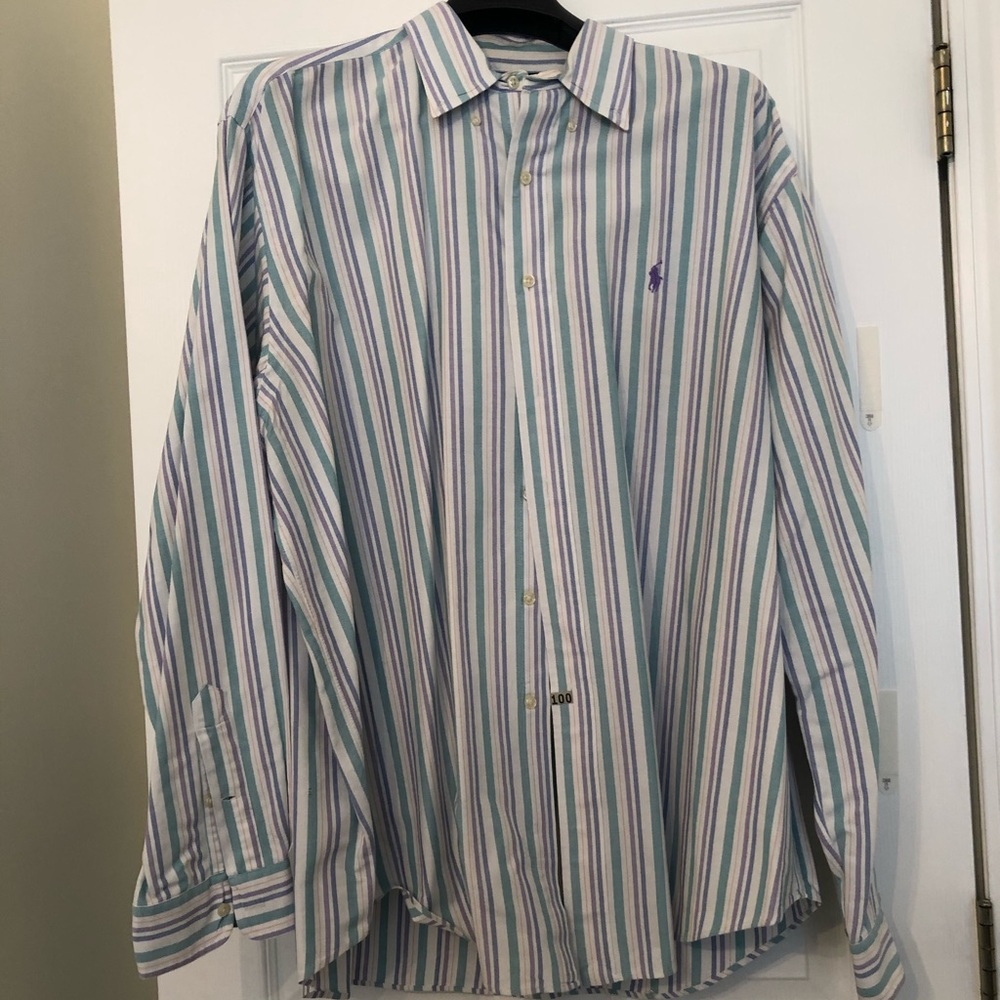 Striped Classic Fit Ralph Lauren Button Down Shirt